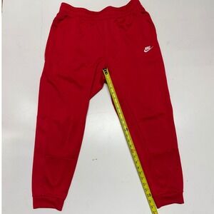 Nike Men's Red Track Pants Tribute‎ Joggers Athletic Sweatpants Size XL Pockets